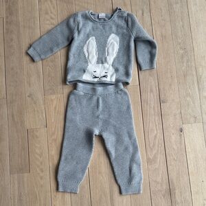 Hanna Andersson Gray Knit set